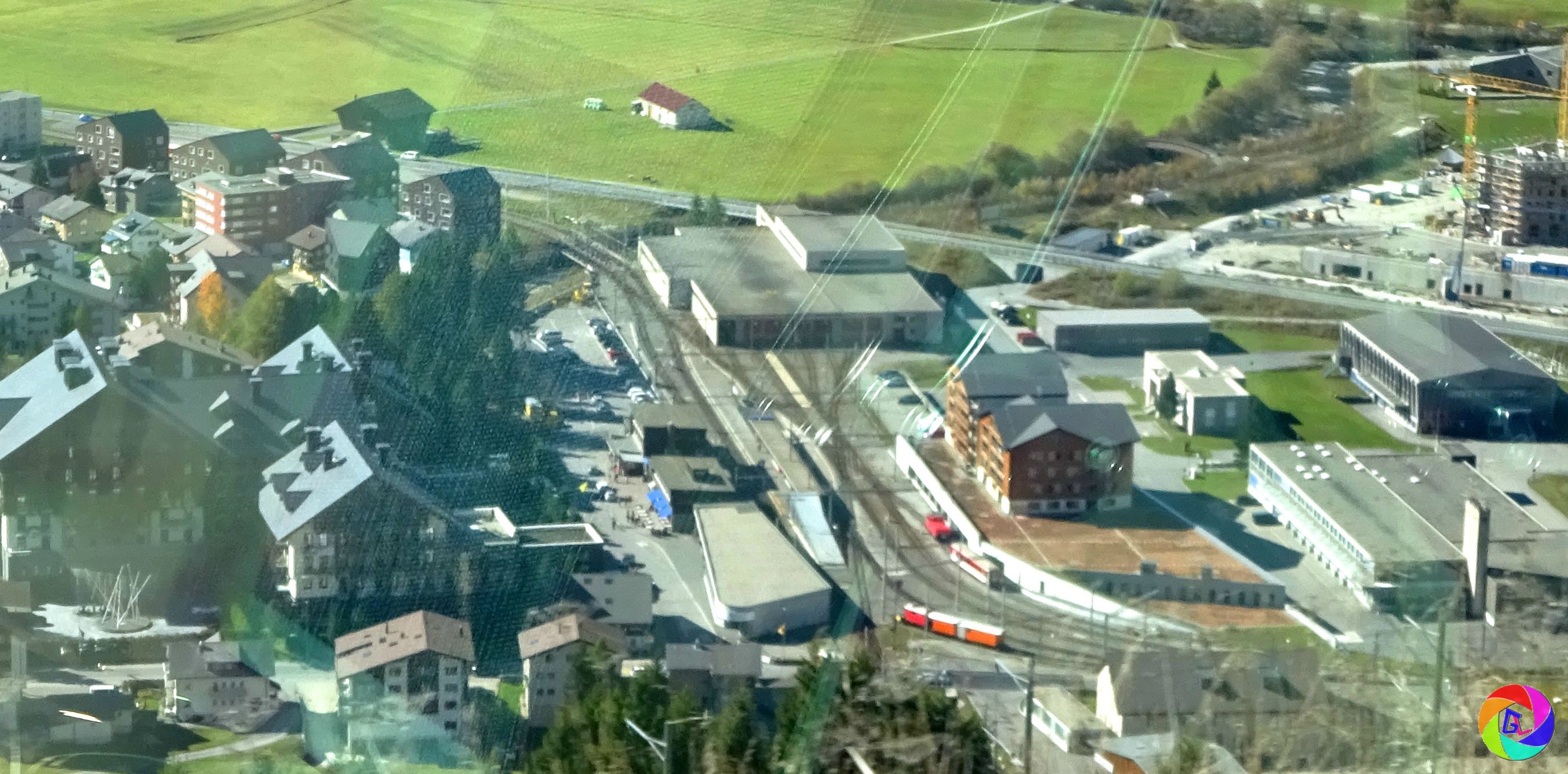 Approaching Andermatt station from above